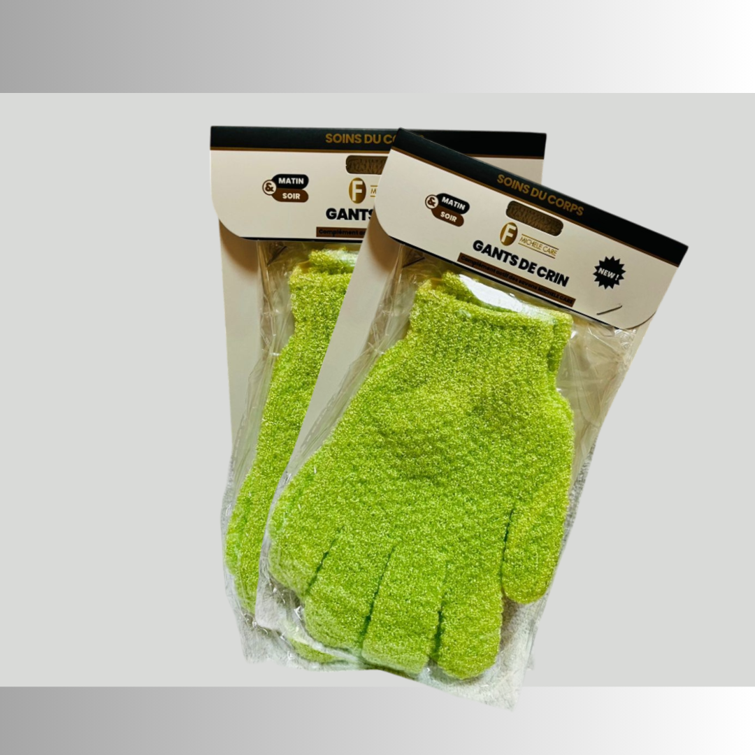 Gants de Crin (exfoliants pour la douche)