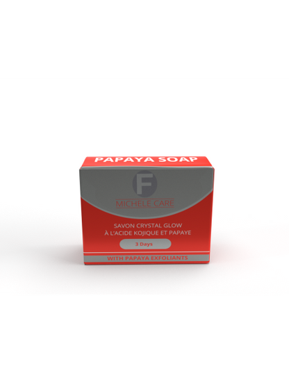 Savon Éclaircissant Crystal Glow à l'Acide Kojique et Papaye