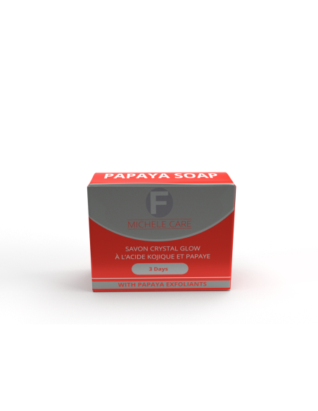 Savon Éclaircissant Crystal Glow à l'Acide Kojique et Papaye