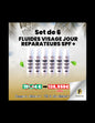 Set de 6 Fluides Visage Jour Réparateur SPF+